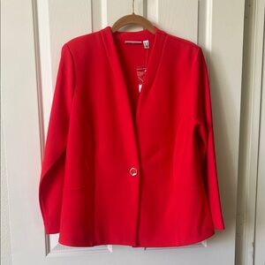 Susan Graver Raspberry Red Women's Blazer
